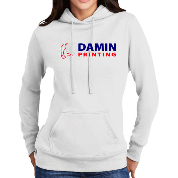 Damin - Ladies Core Fleece Pullover Hooded Sweatshirt Thumbnail